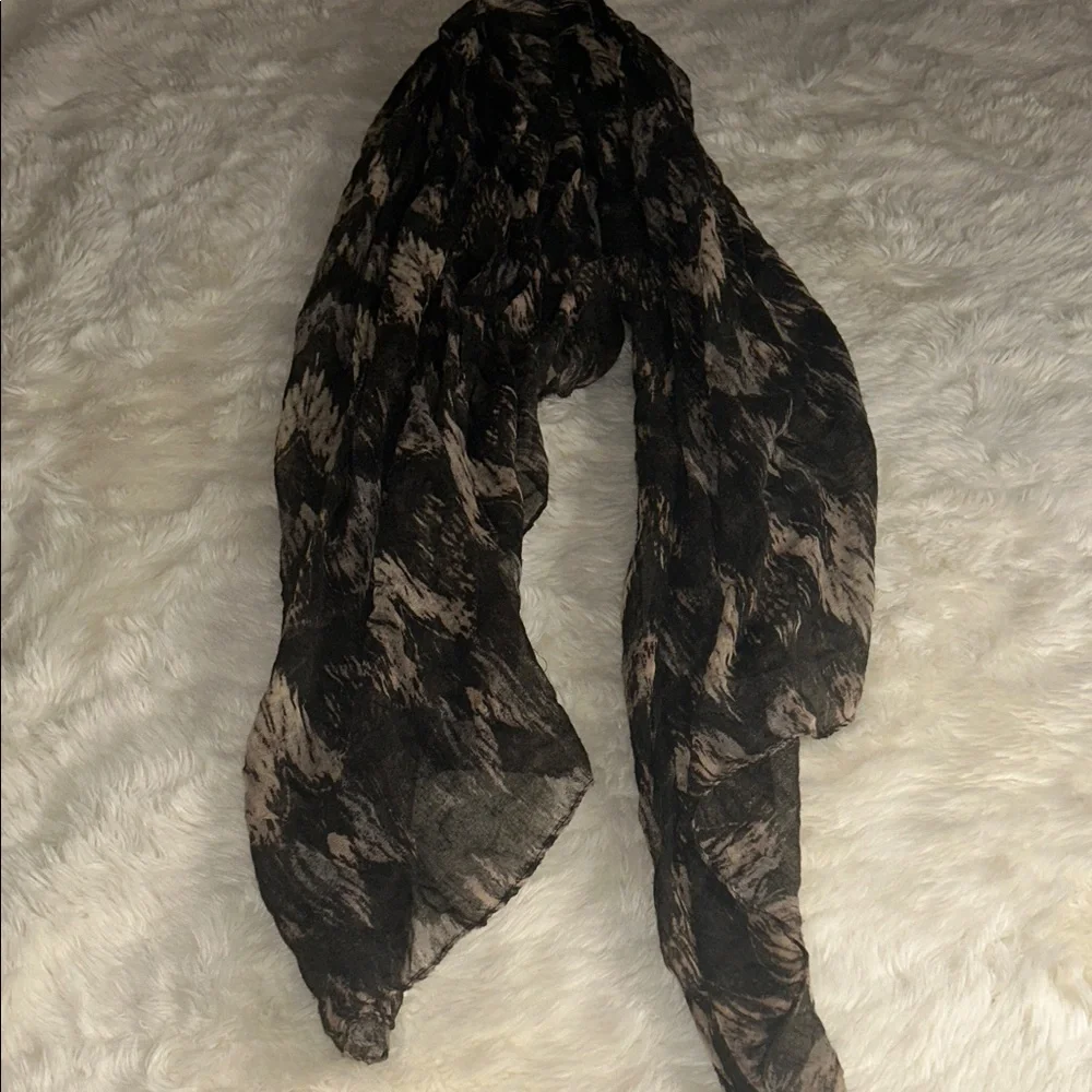 Urban Outfitters  Tan and Brown Scarf